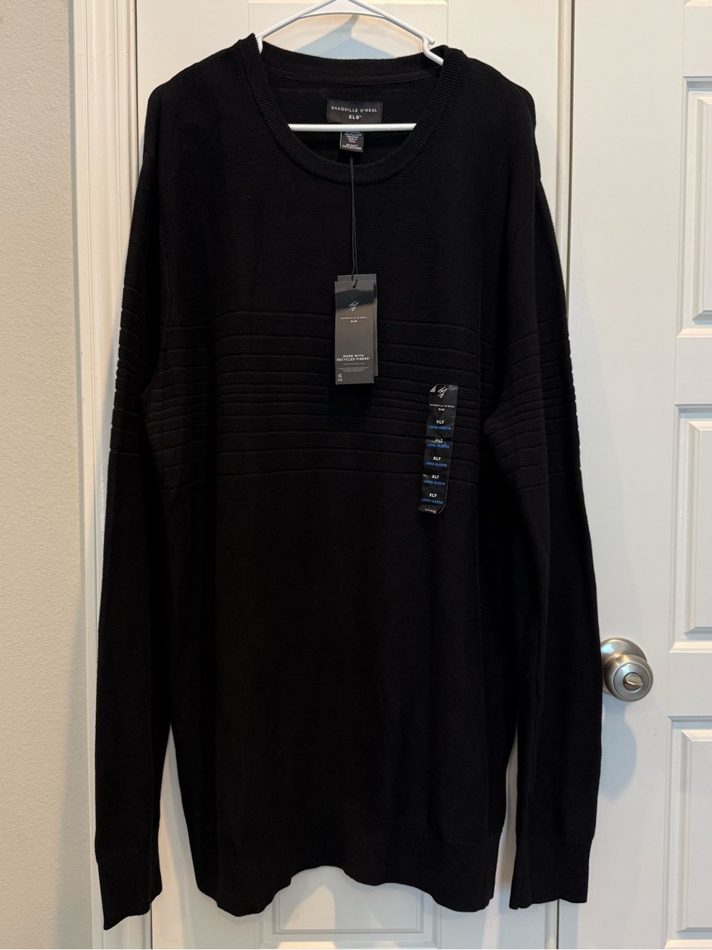 Shaquille O’Neal Men’s Black Crewneck Sweater XLT